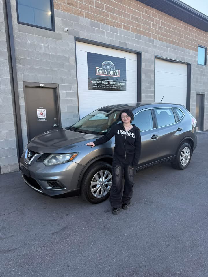 Braileigh with her 2016 Nissan Rogue